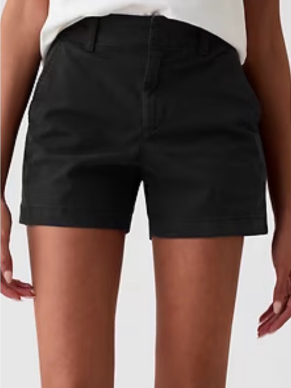 GAP Black Tailored High-Rise Women's Shorts